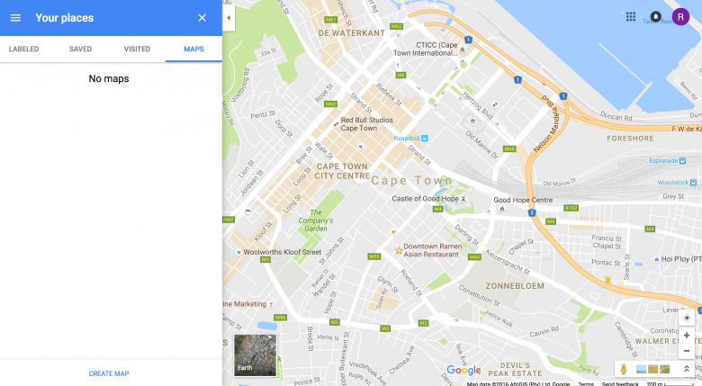 create map google maps