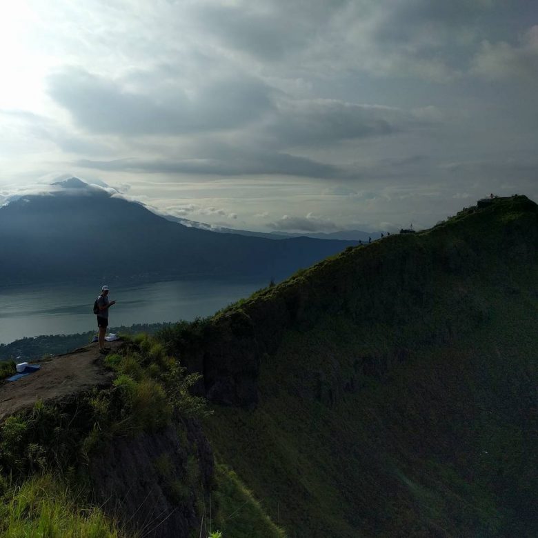 climbing the volcano