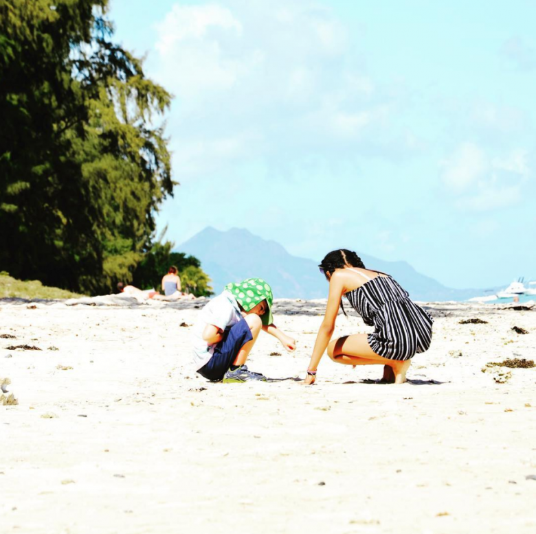 flic en flac beach Mauritius family time