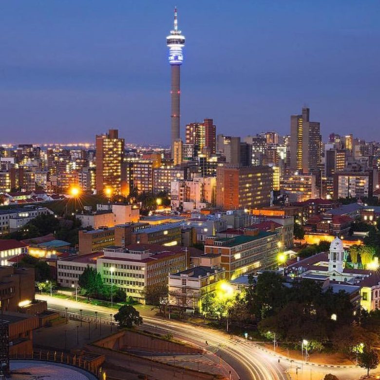 johannesburg night cityscape 