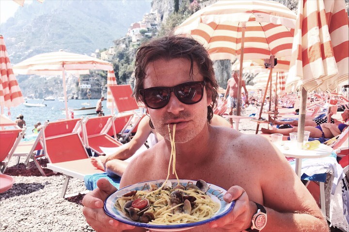 Pasta in Positano Eating in Italy 