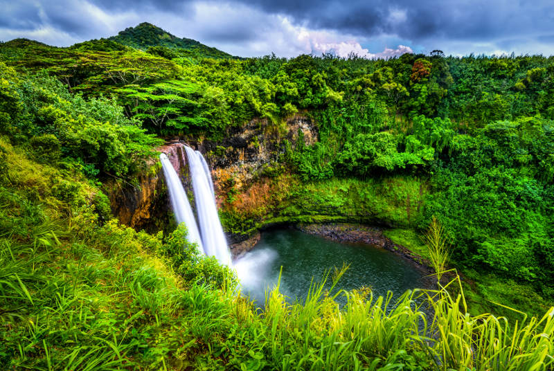 waterfall in south america