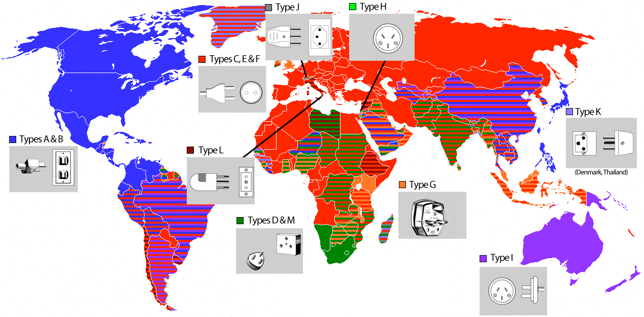 travel tech multi-plug map - travel gadgets