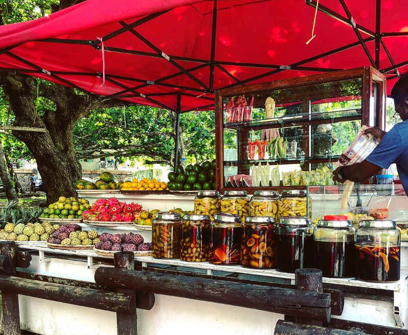 fruit stand mauritius