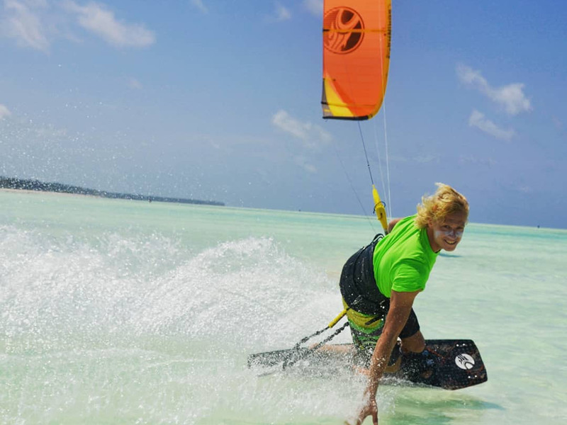 paje surfing and kitesurfing in zanzibar