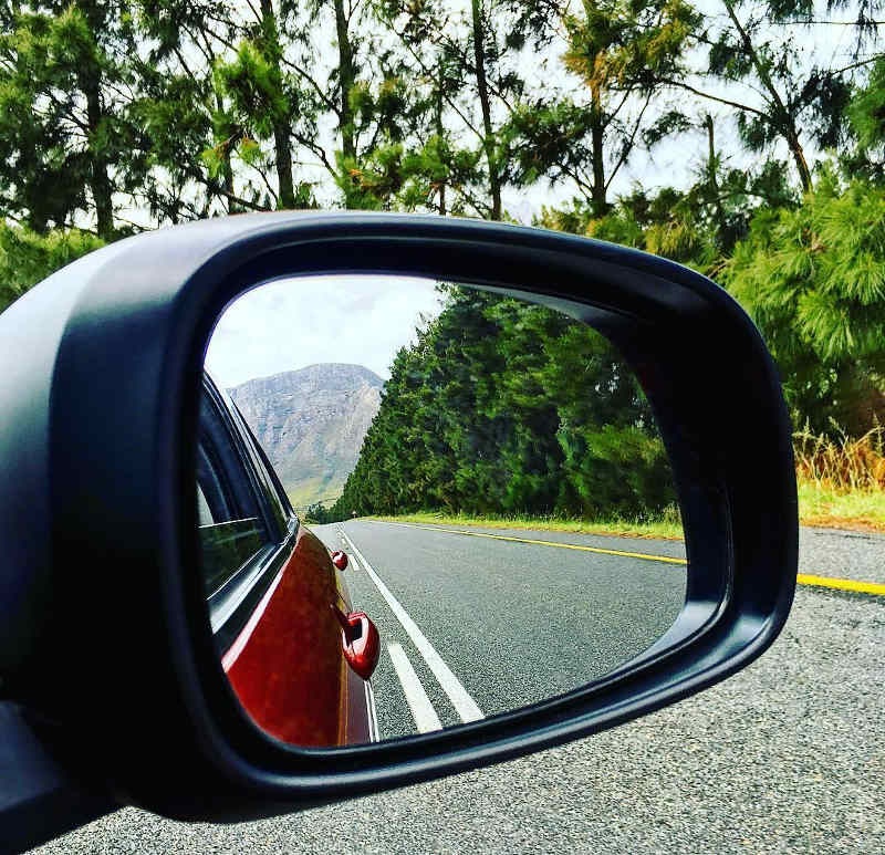 scenery car mirror