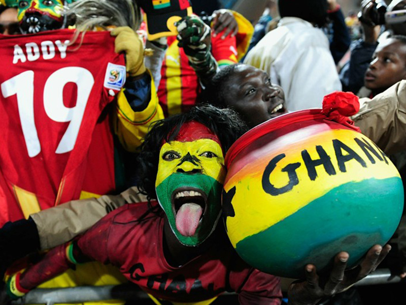 Soccer World Cup Ghana Fan