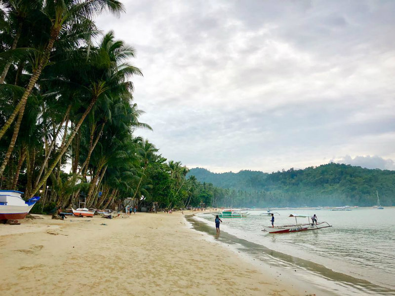 Port Barton beach in Palawan