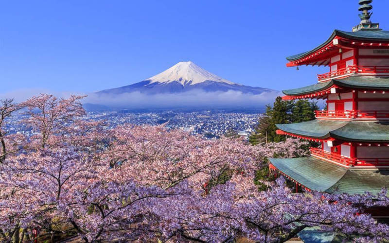 spring best time to visit japan