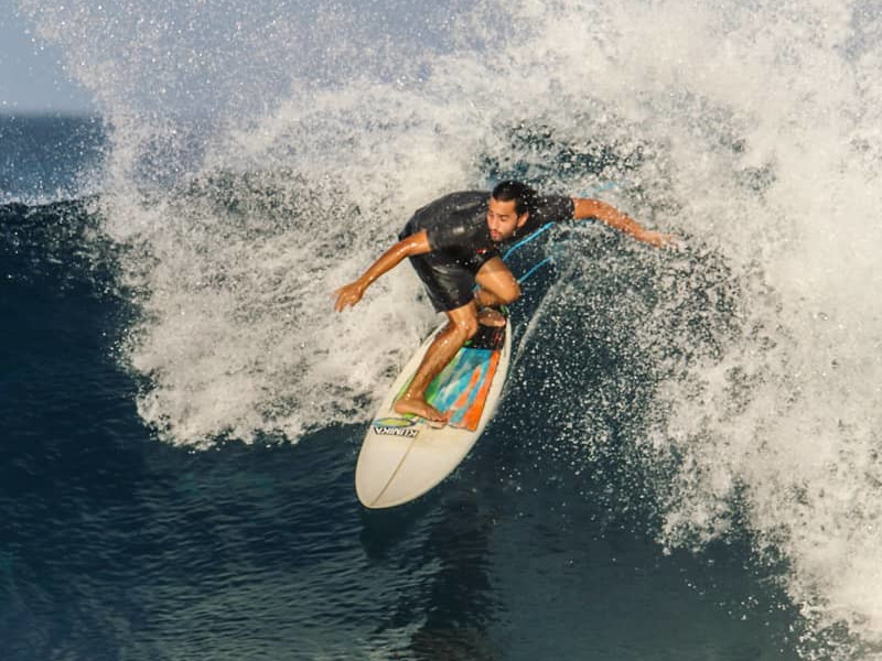 Catching waves in the Maldives