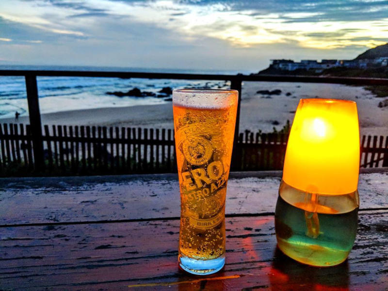 A drink at sunset Enricos explore Garden Route