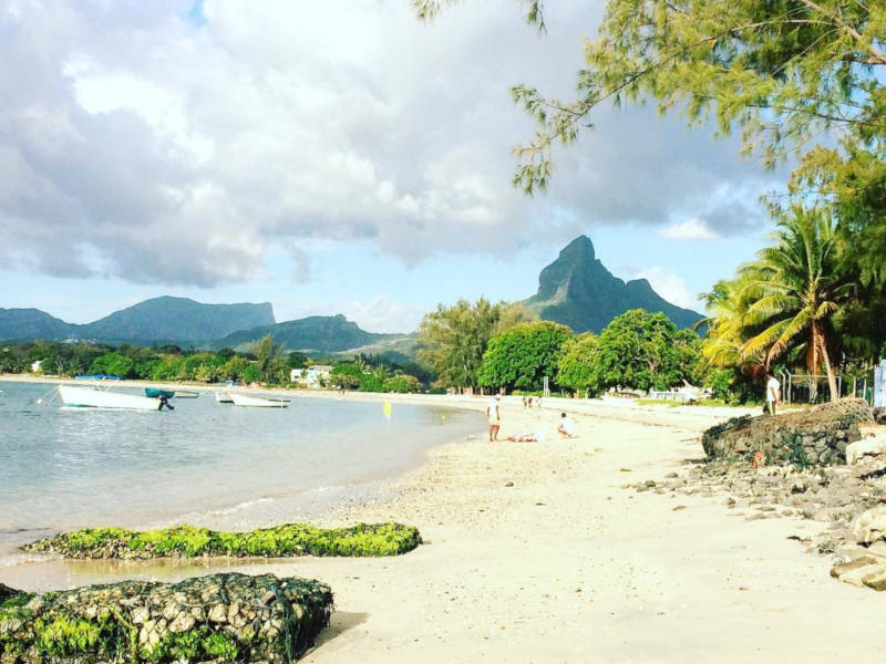 Beautiful Tamarin Bay Mauritius Surf