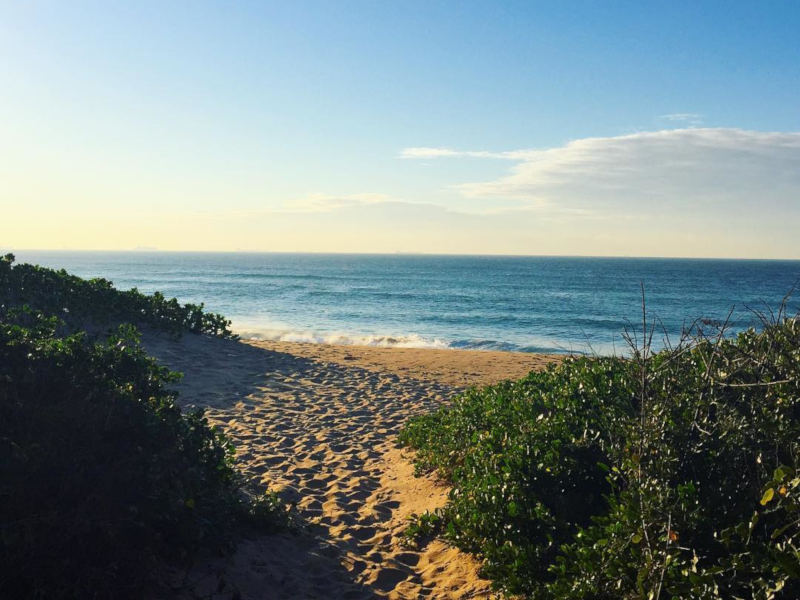 A serene atmosphere at La Lucia Beach