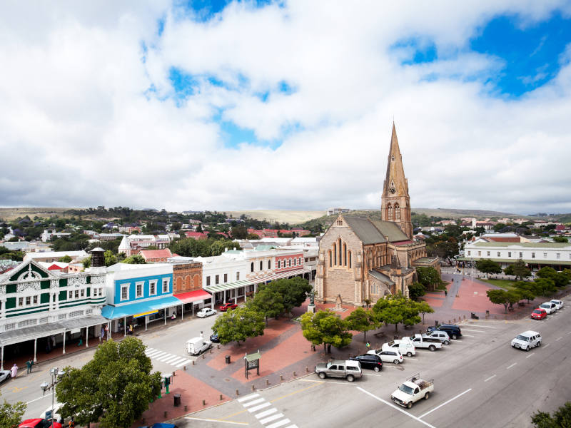 Aerial view of Grahamstown