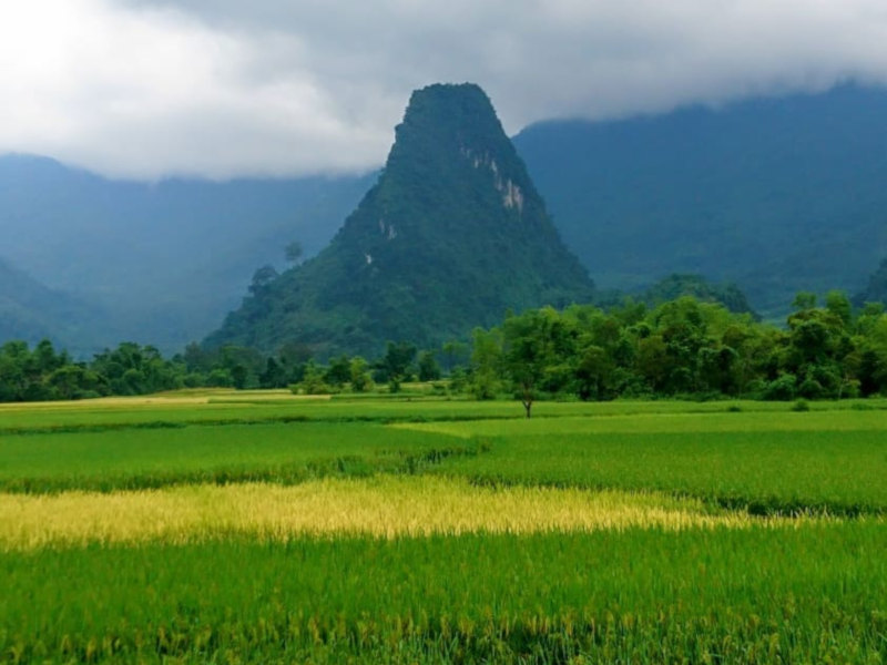 Charming scene at Ba Bể National Park