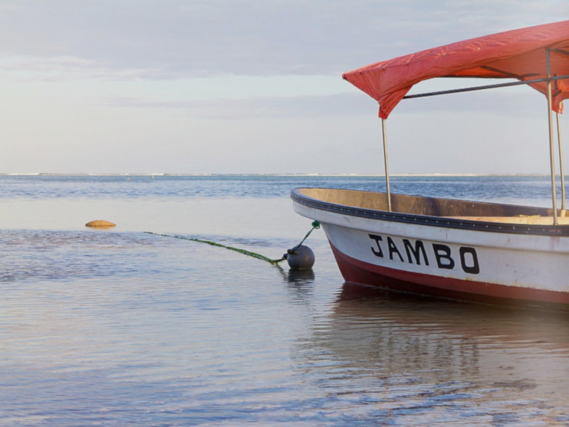 Fishing boat in Zanzibar