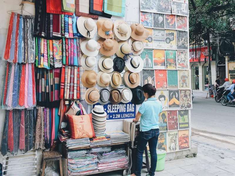 Plenty of choices along Hang Gai Street in Hanoi
