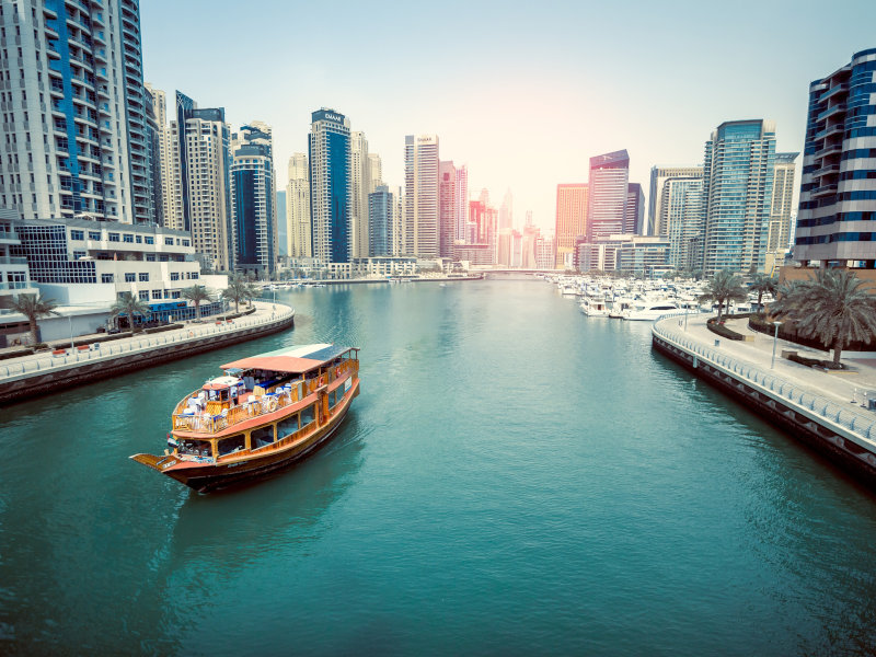 The Dubai marina