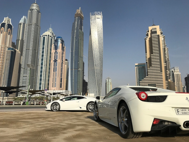 Luxury cars in Dubai