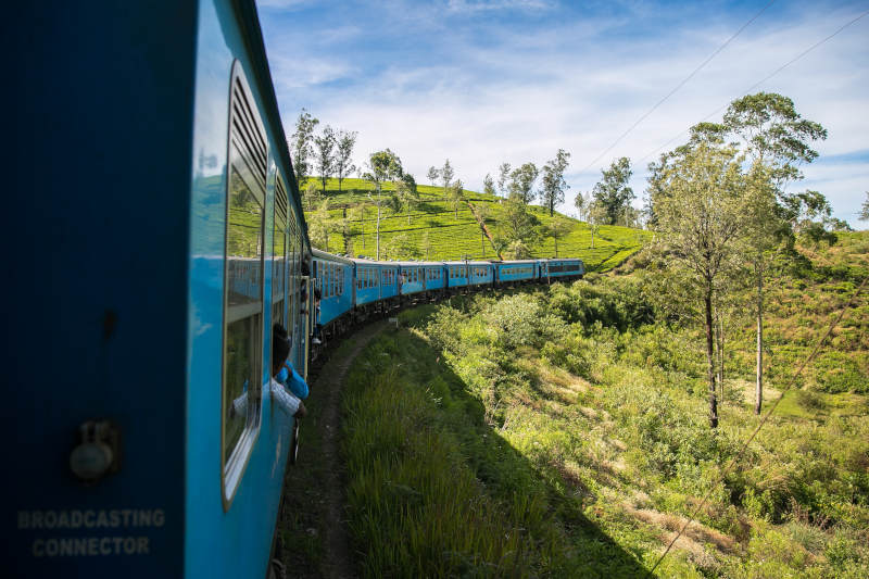 A scenic train ride through the countryside - where-is Sri Lanka