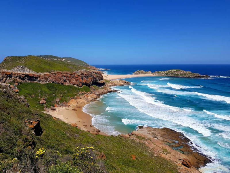 The coast of Robberg Nature Reserve