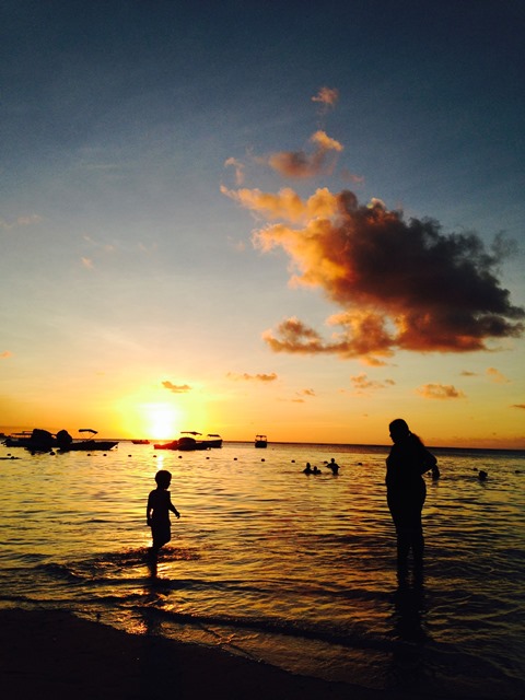 12 Sunset at Troux aux Biches