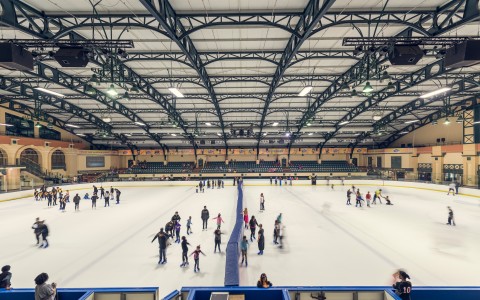 Ice Station at GrandWest
People of all ages skate across an indoor ice rink at the Ice Station.