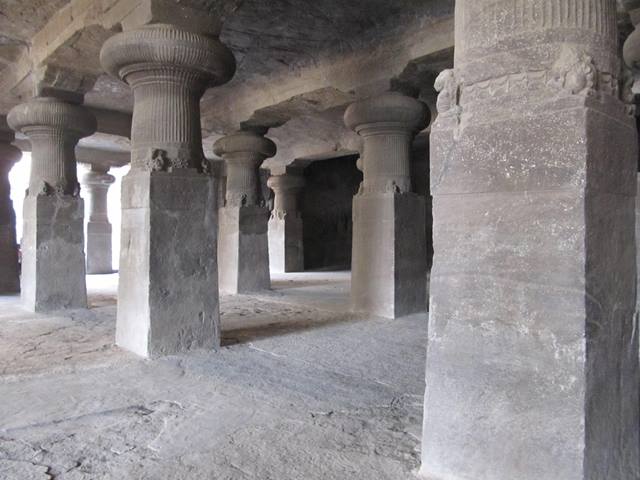 Elephanta Caves near Mumbai are a popular tourist attraction.