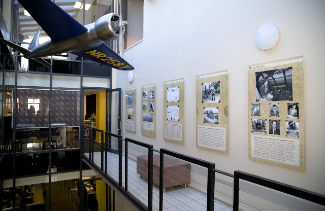 H1-Racer Model Plane The H1-Racer replica hangs in the atrium as a visible reminder of The Spirit Of Pioneering - a guiding principle for Travelstarters.