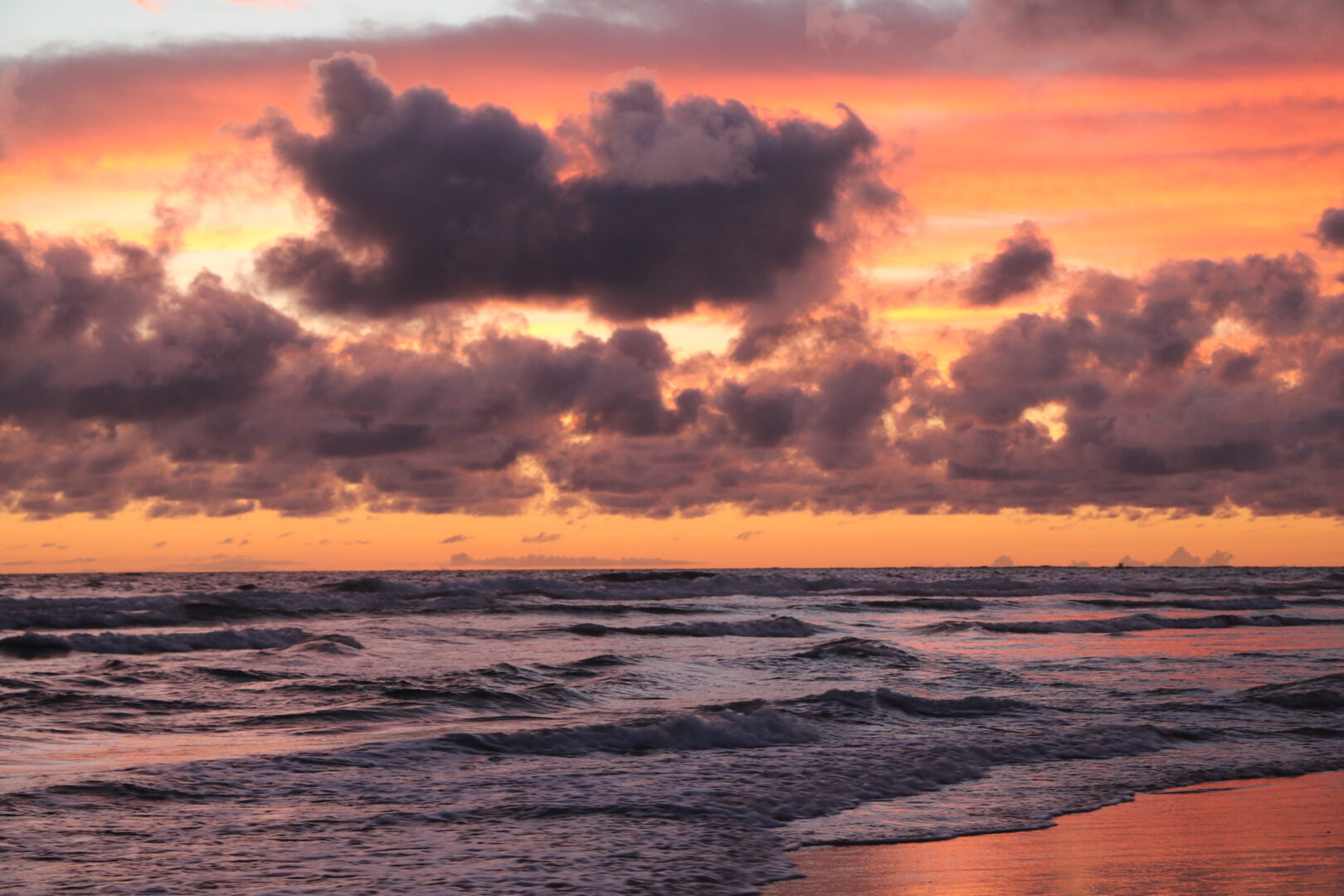 Sunrise in Barra beach, Tofo Mozambique