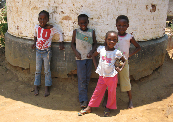 Young children, Kabwata Cultural Village, Lusaka