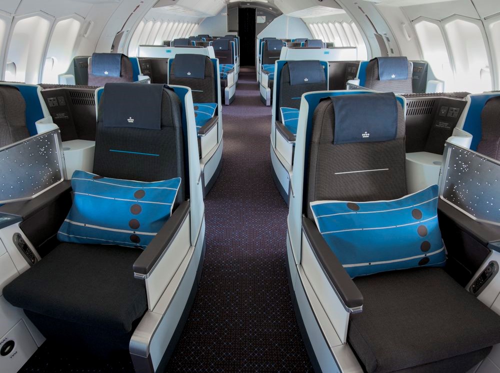 Business Class KLM World Business Class cabin.