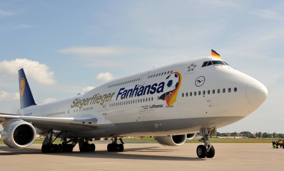 Fanhansa Lufthansa Fanhansa plane for the 2014 FIFA World Cup in Brazil.