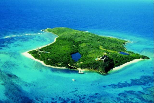 Necker Island Richard Branson's Necker Island in the British Virgin Islands. The airline began when Sir Richard chartered a plane from the Virgin Islands to Puerto Rico after his scheduled flight was cancelled.