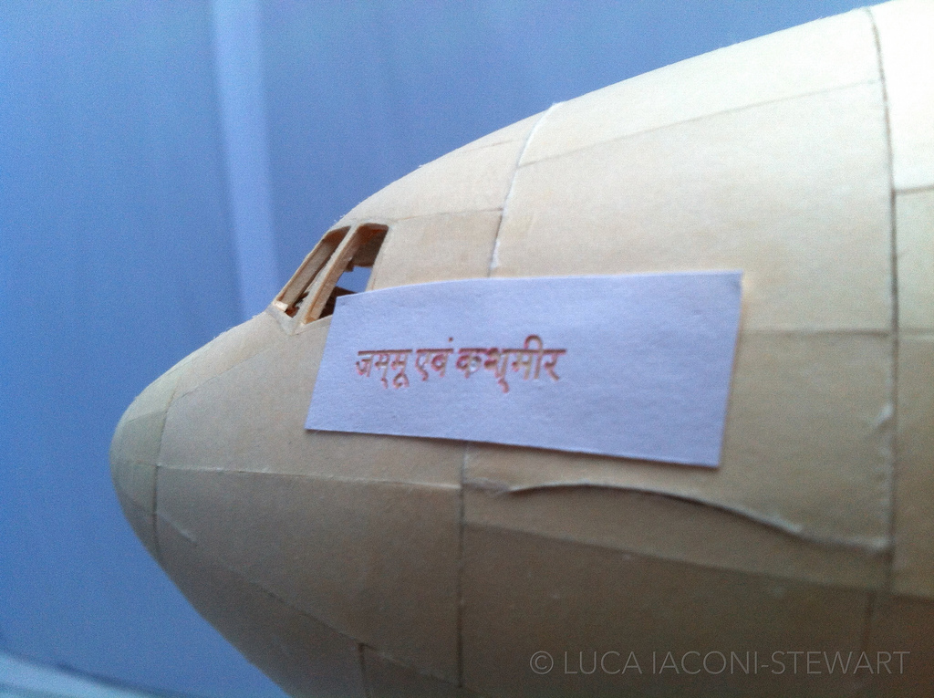 Livery being applied to the nose section.