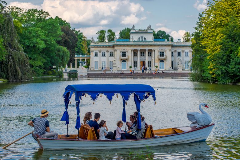 The 76-hectare Łazienki Royal Park is famed for its luscious gardens.