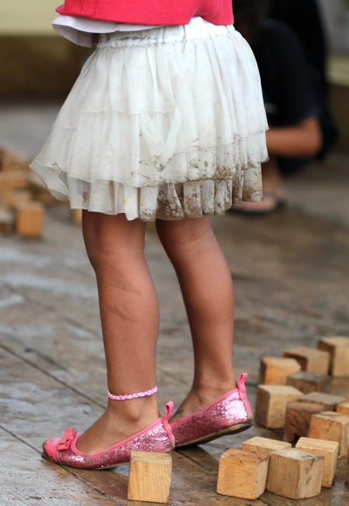 While the parents danced the children played, some on their tippy toes.