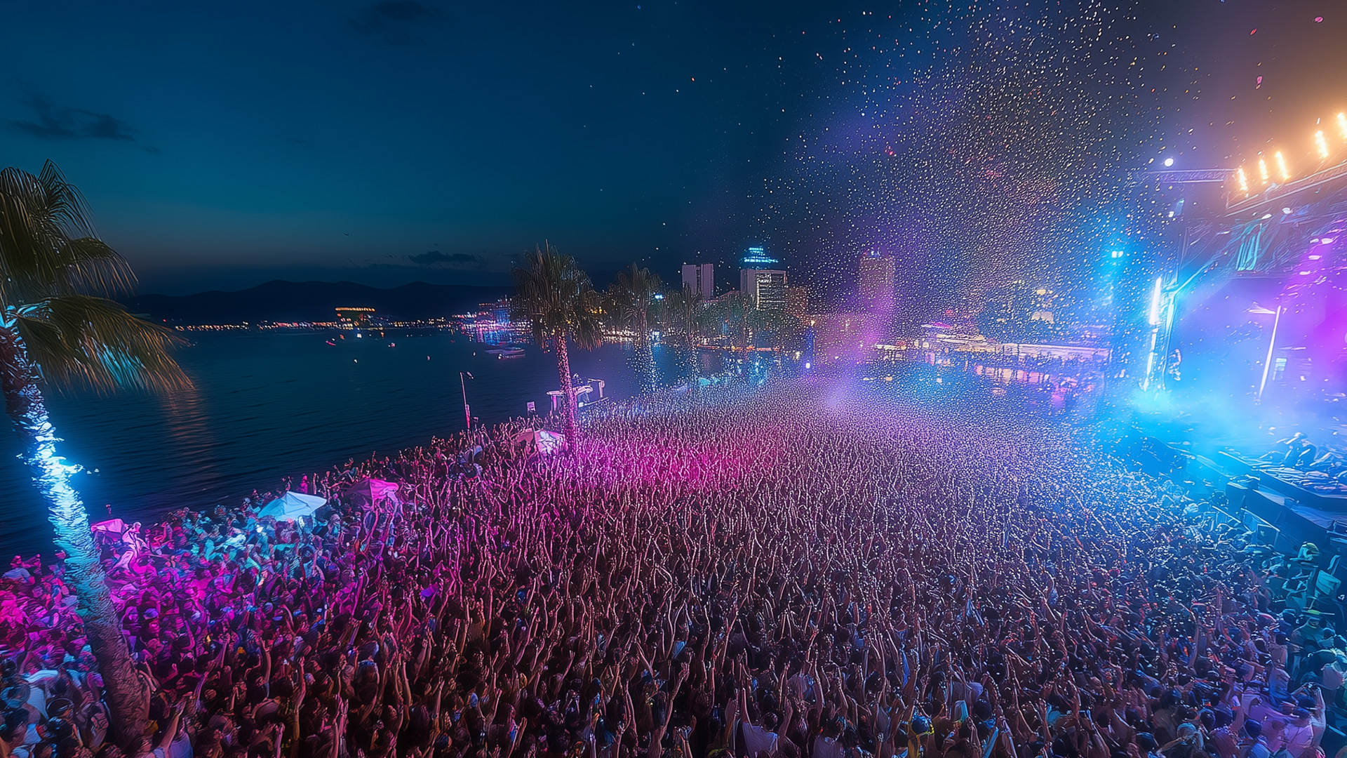 Large Crowd in Croatia's Ultra music festival 2025
