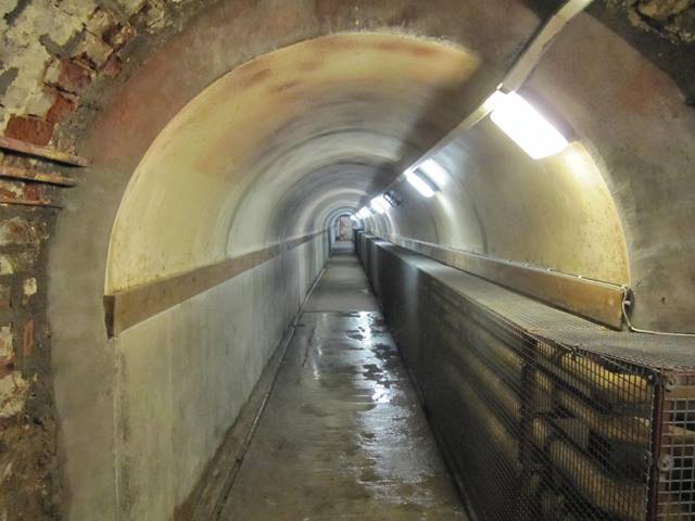 Being sent down The tunnel which links the old Courthouse with the Crumlin Road Gaol in Belfast.