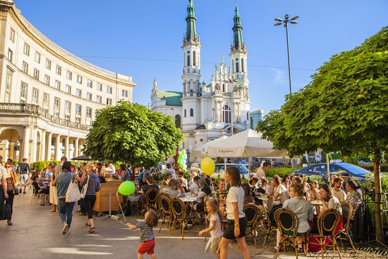 Saviour Square was originally designed as part of Łazienki Royal Park.