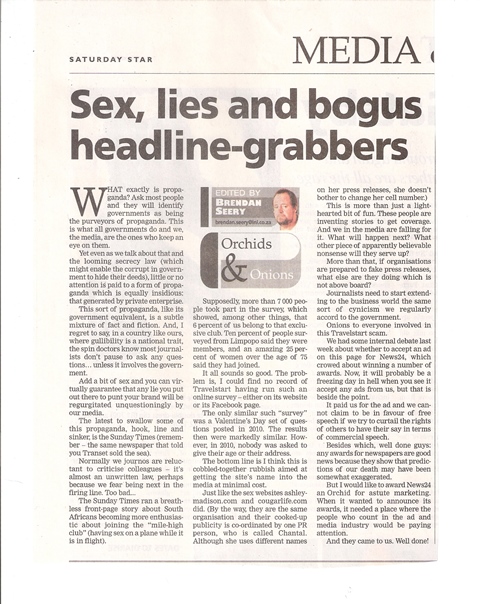 Brendan Seery's - Saturday Star - 13 July 2013