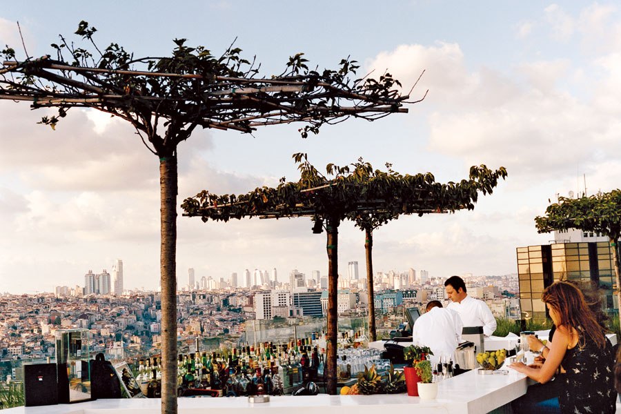 Best rooftop bar in Istanbul mikla rooftop terrace by lisa limer: http://www.architecturaldigest.com/ad/travel/2013/rooftop-bars-restaurants-best-views-new-york-miami-paris-slideshow_slideshow_item10_11