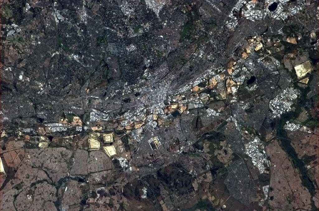 johannesburg-from-space Johannesburg from space