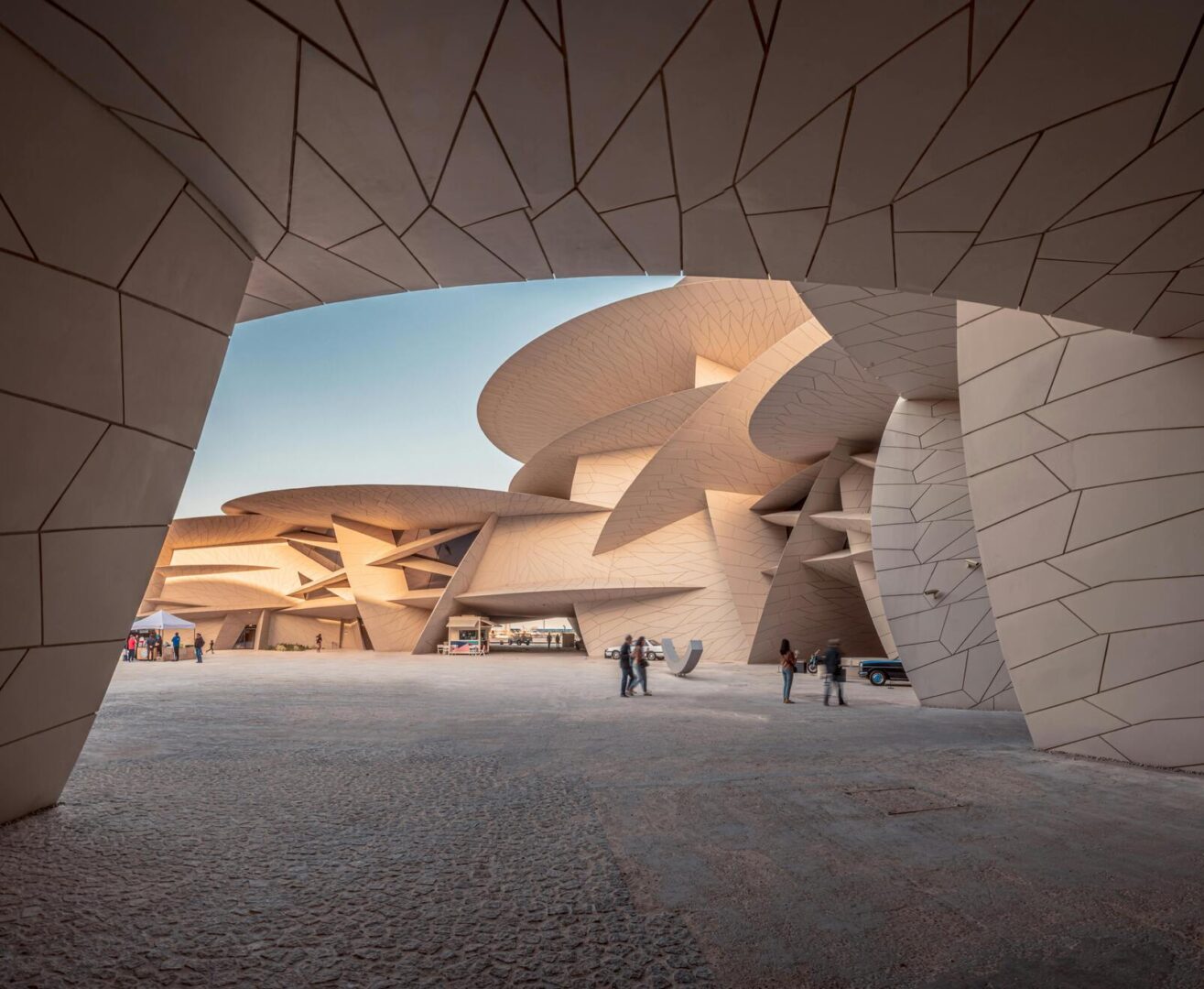 The national museum of Qatar, one of the best places to visit in Qatar