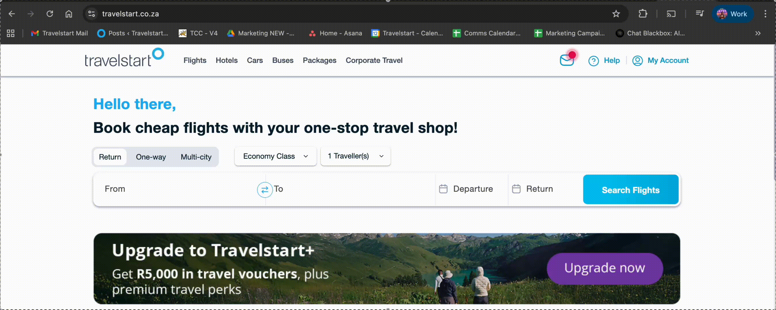 Gif tutorial on how to book multi-city flights on Travelstart.