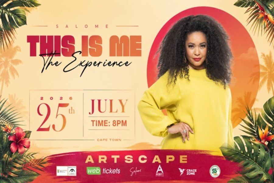 Flyer with details of Salome's music performance in Cape Town this July 2026.