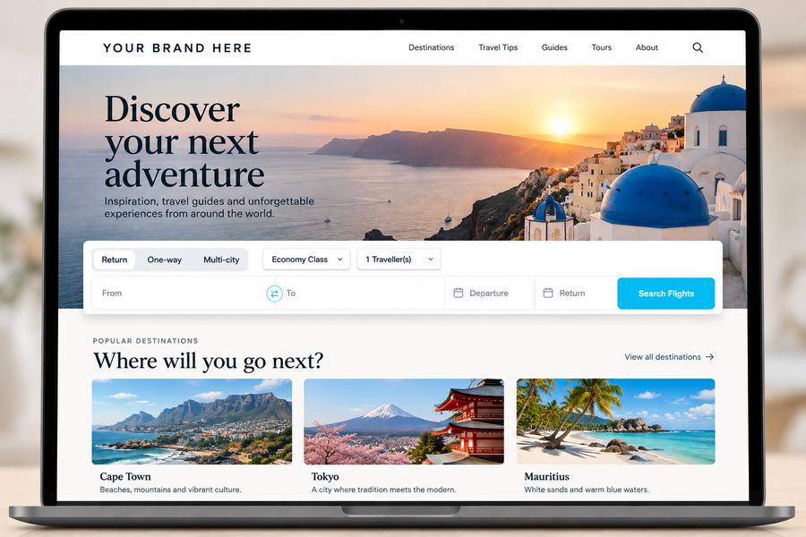 Travelstart Affiliate's White label interface