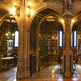 Manchester John Rylands Library Manchester England neo-Gothic reading room interior
