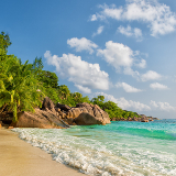 Praslin Island Anse Lazio Beach