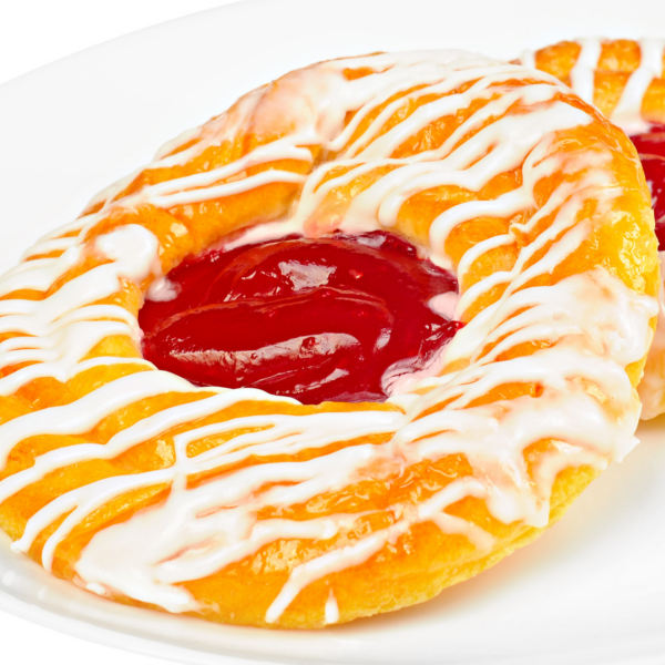 Aarhus Croissant Drizzled With White Glaze
